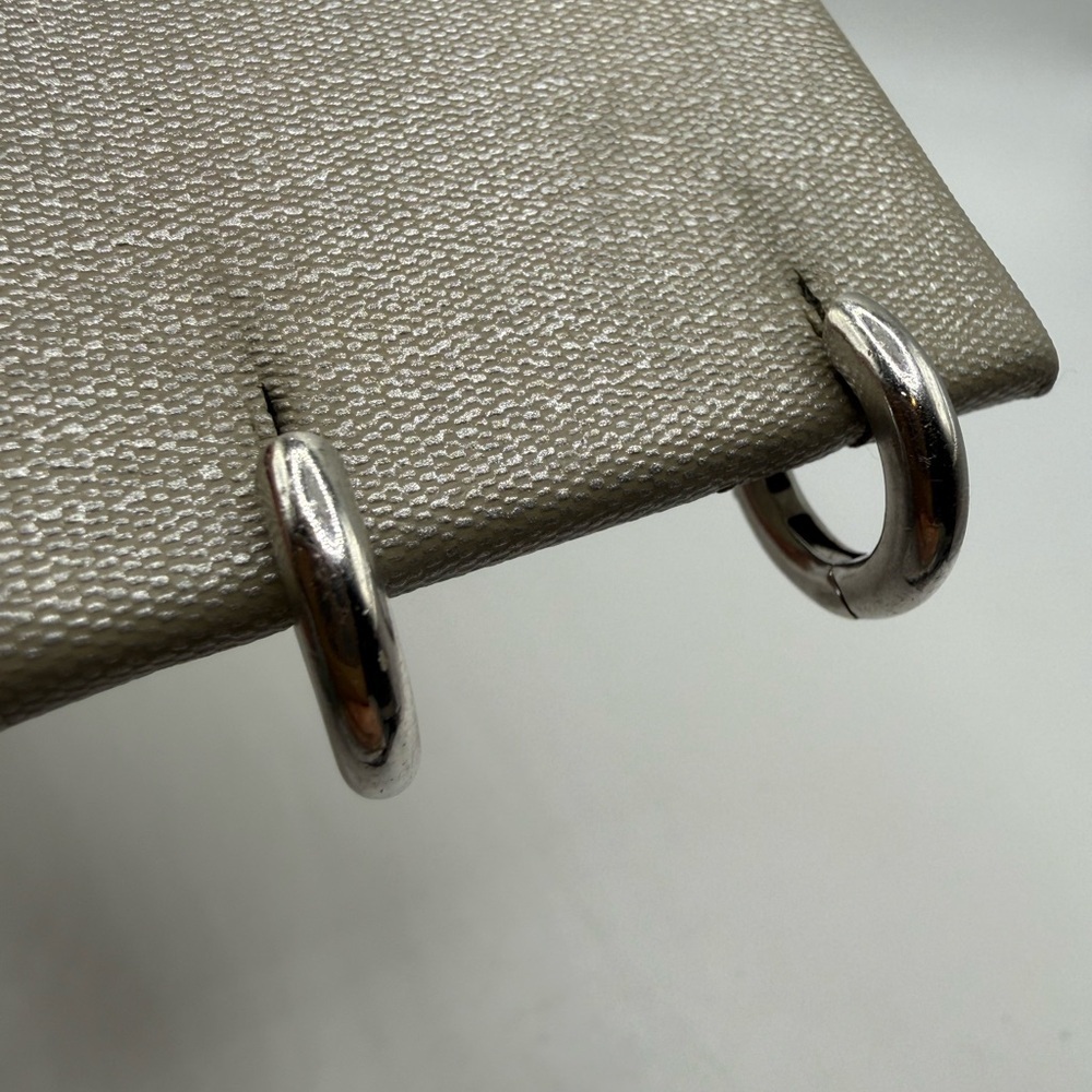 Ti Sento Milano 925 Sterling Silver Huggie Hoop Earrings – Like New